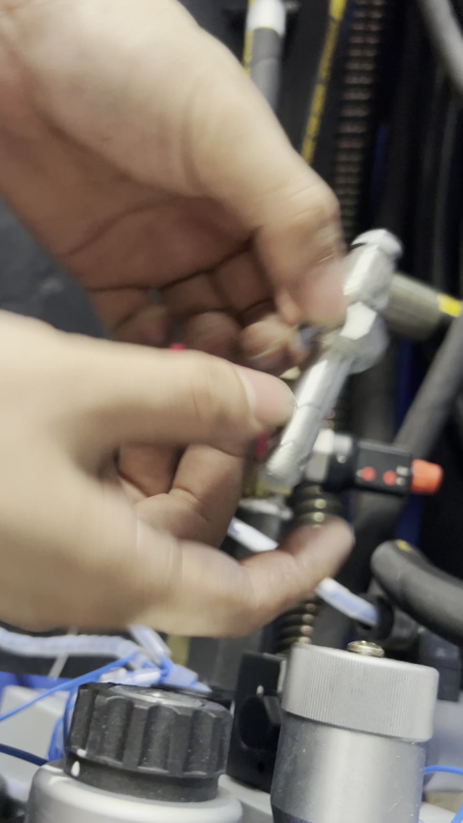 Removing the valve cartridge to inspect its seat and seals