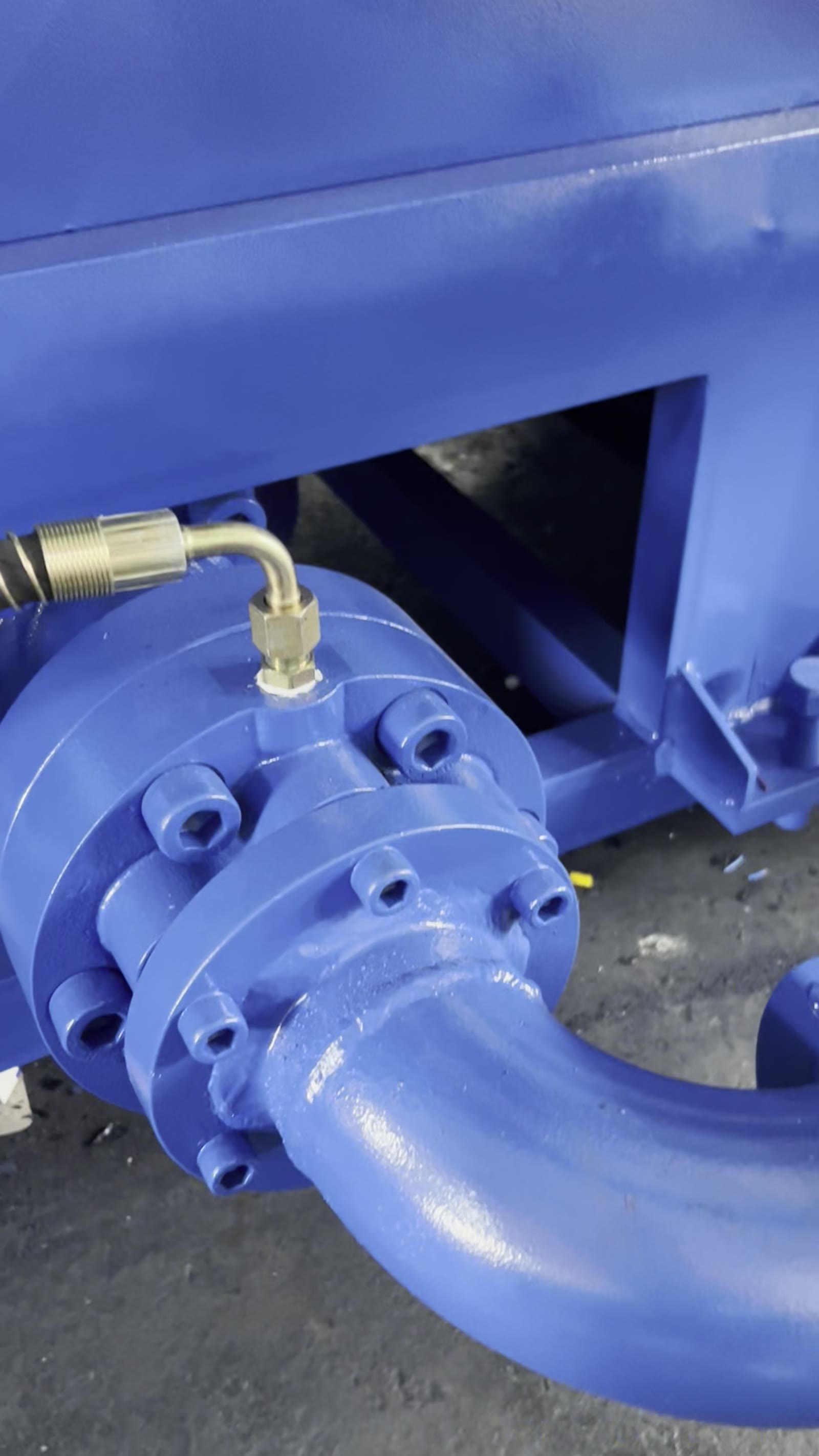 The blue prefill valve — the second internal path we checked